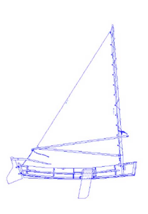 Bevin Skiff Sailing blueprint