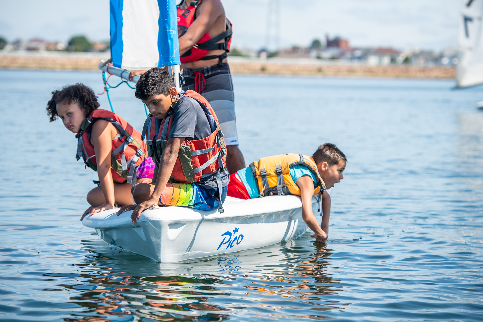 Students sailing on pico