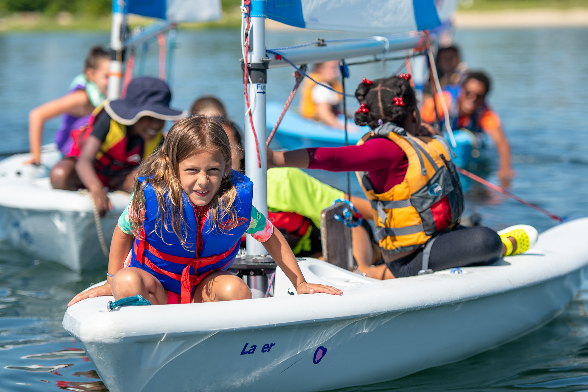 Students sailing on pico