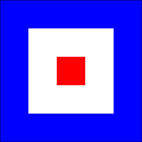 Signal flag for W