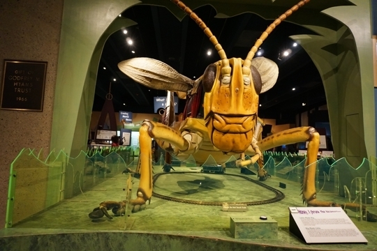 Giant grasshopper statue
