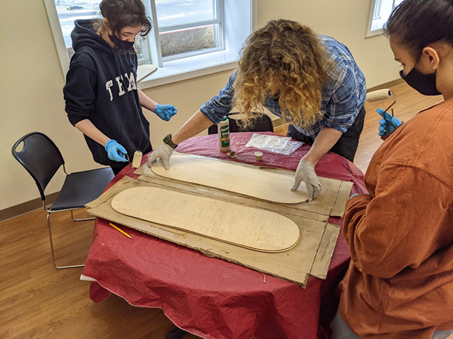 Skateboard Build with students