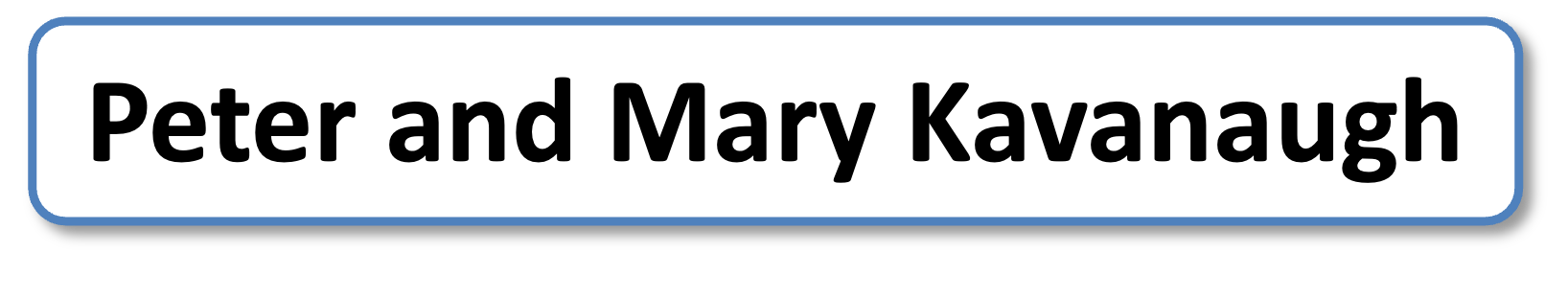 Peter and Mary Kavanaugh