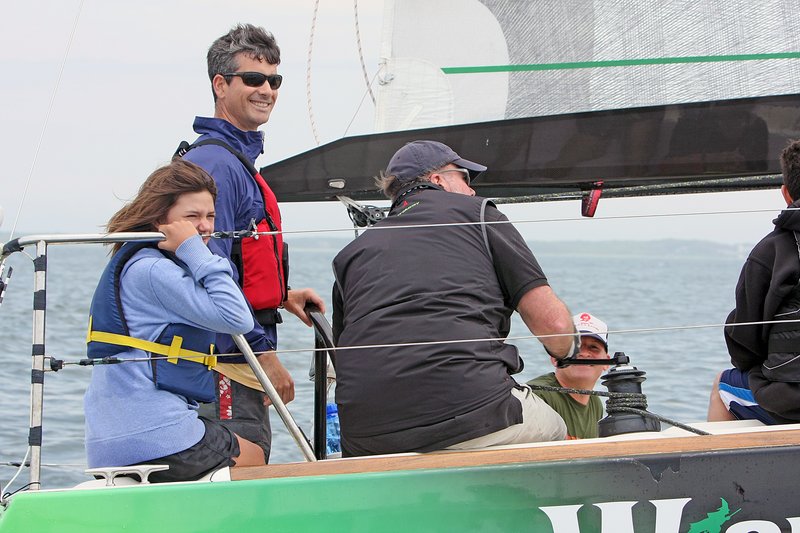 Andy Herlihy and Lea sailing on Wicked